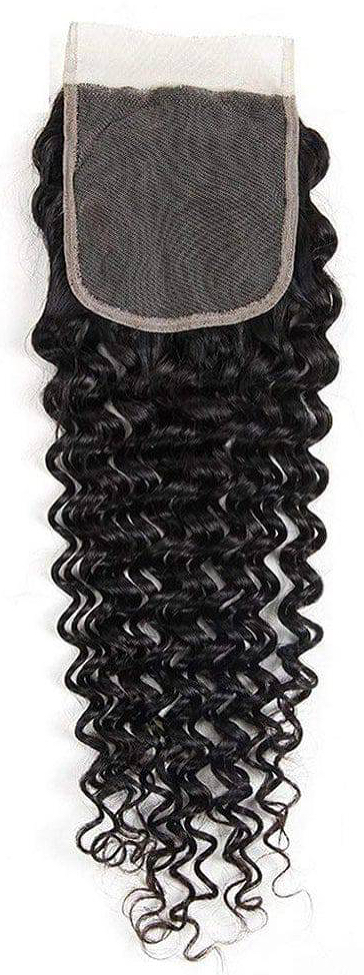 5x5 Illusion Lace Mongolian tight curl Closure