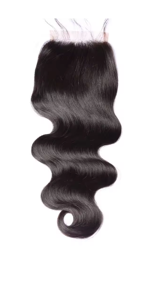 4x4 Body Wave Closures, Silk and Lace