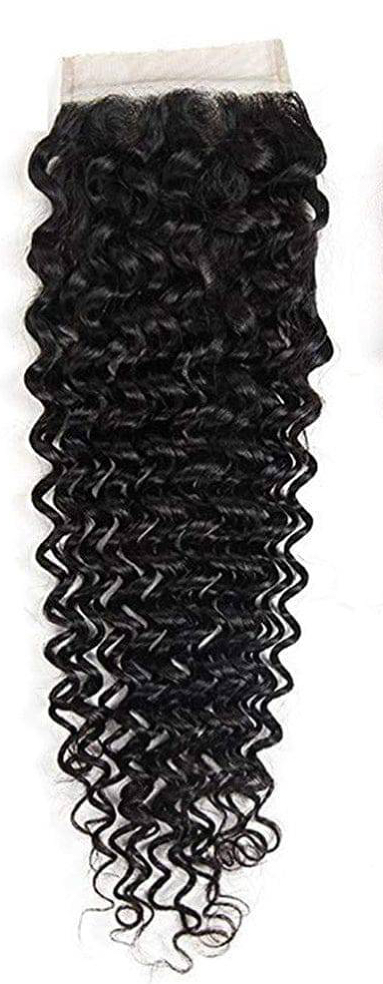 5x5 Illusion Lace Mongolian tight curl Closure